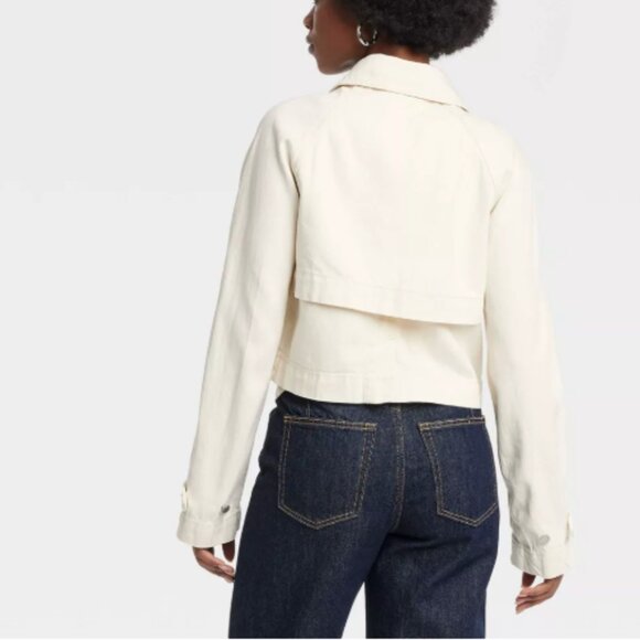 Universal Thread Cream Trench Coat - Picture 2 of 10